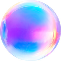 Realistic glossy glass ball.Abstract 3D light bubble with glare.Geometric abstract shape.