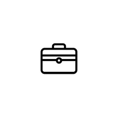 Simple briefcase icon represents professionalism isolated design