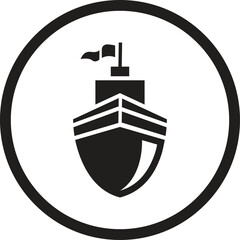 List of different type of water transportation, ships, and boats icon set. Artwork of cruise, brig, sailboat, yacht ferry, trawler,