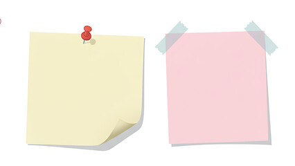 set of sticky notes PNG icon design on transparent background
