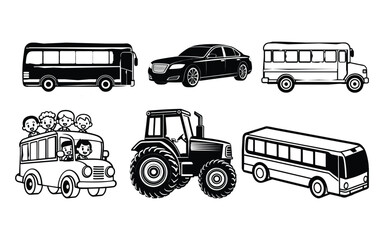 Vintage Classic Car Vector Illustration.