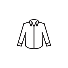 long sleeve shirt icon. long sleeve shirt wear sign. long sleeve shirt symbol. vector illustration on white background