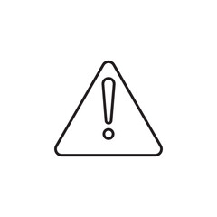 Warning icon vector modern design in trendy style for web site and mobile app on white background