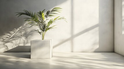 Minimalist room with plant (3)