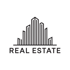 Real Estate Logo Design Vector, Building Logo Design, Unique and professional Logo Design