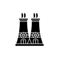 creative details thermal power station icon vector illustration	
