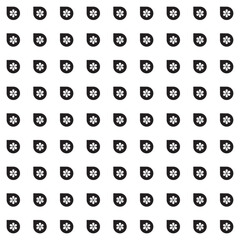 Seamless black and white pattern - minimalist design for fabric, wallpaper and digital backgrounds