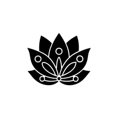 creative details Lotus Blossom Icon vector illustration	