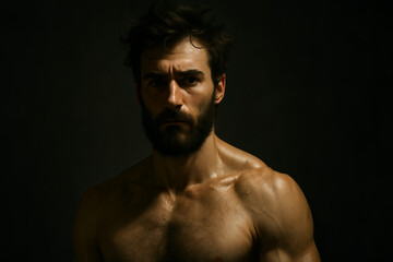Fototapeta premium portrait of a muscular man