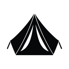 Fototapeta premium Camping Tent Icon Vector Flat and Clean Look Isolated
