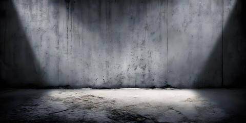 Urban Grunge Concrete Wall Background Spotlight Shadows Texture