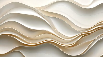 Obraz premium Abstract wavy layered design (9)