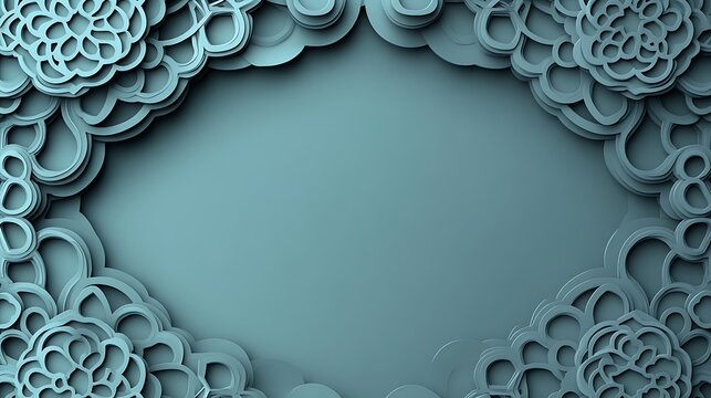 Decorative floral frame