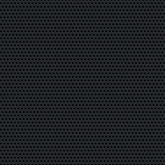 Material perforated metal dark background texture - Vector illustration