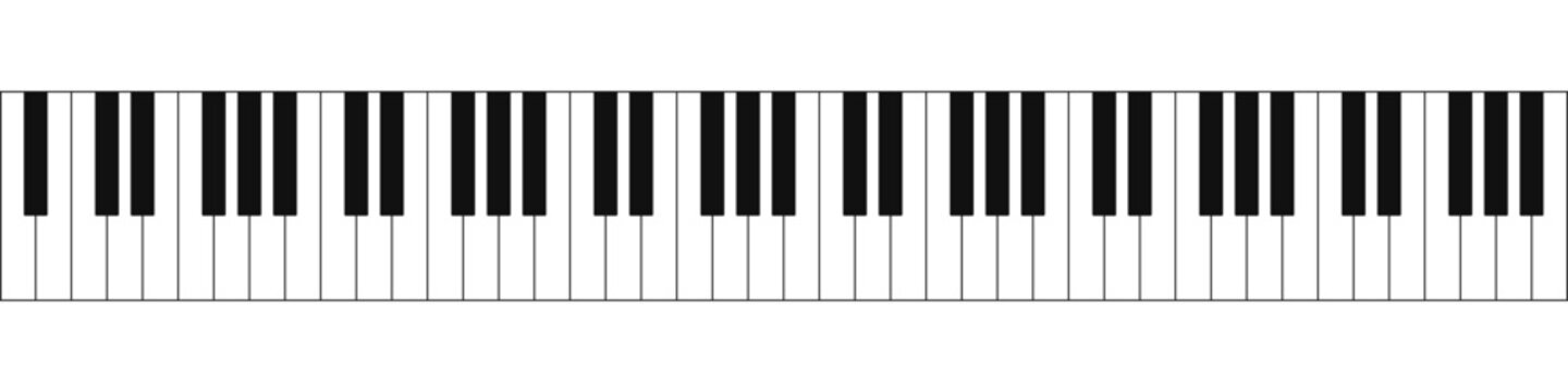 Piano keyboard vector illustration