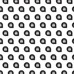Seamless black and white pattern - minimalist design for fabric, wallpaper and digital backgrounds