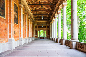 Baden Baden, 24.05.2025: The Trinkhalle (pump house) in the Kurhaus spa complex in Baden-Baden, Germany