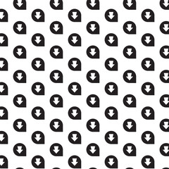 Seamless black and white pattern - minimalist design for fabric, wallpaper and digital backgrounds