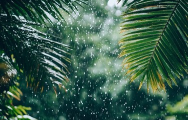 Tropical areas experience rain during their low or monsoon seasons, with gardens also getting raindrops