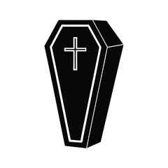 Obraz premium Coffin Icon Vector Flat Clean Look Isolated