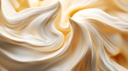 Fototapeta premium Whipped cream texture close-up