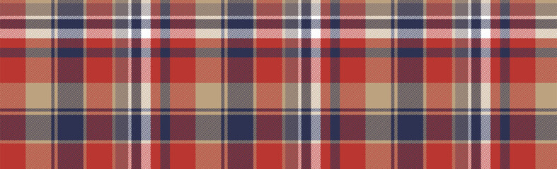 Seamless plaid tartan scotland texture with squares - Vector illustration