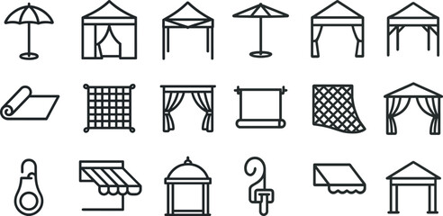 Versatile outdoor structures and accessories for events or backyard use