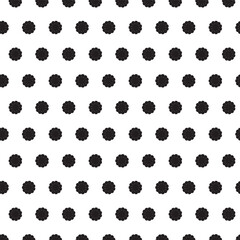 Seamless black and white pattern - minimalist design for fabric, wallpaper and digital backgrounds