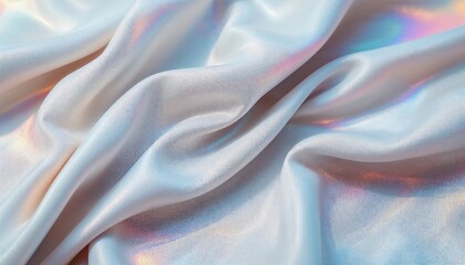Soft neutral fabric drapes elegantly showcasing subtle sheen and natural folds in a close-up view