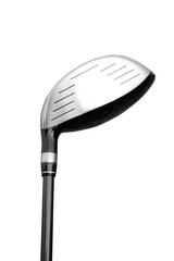Close-Up of Golf Club Head on White Background for Sports Enthusiasts