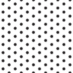 Seamless black and white pattern - minimalist design for fabric, wallpaper and digital backgrounds