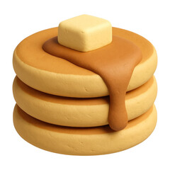 PNG Delicious pancakes with syrup.