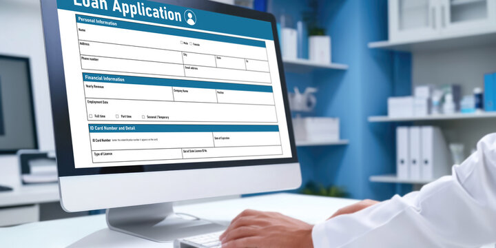 Online loan application form for brisk digital information collection on the internet network