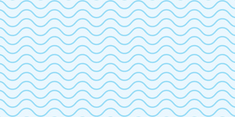 Seamless Wave Pattern, Hand drawn water sea vector background. Wavy beach print, curly grunge paint lines, wave