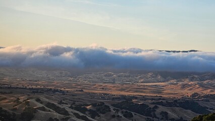 sunrise over the mountains