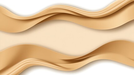 Obraz premium Abstract wavy tan fabric design