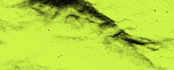 Neon green acid grange with crumpled paper texture, retro collage background, gritty punk vibe