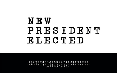 Vintage Typewriter Stamp Font with Rough Textured Letters for Retro Projects
