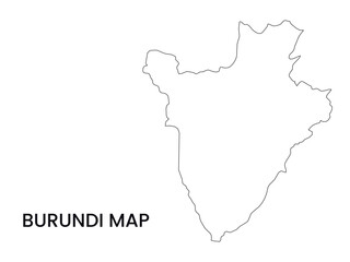 Map of Burundi, Burundi Map Vector Illustration.	