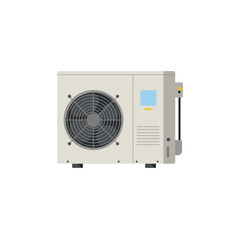 Fototapeta premium Air Conditioning Unit Vector Illustration HVAC System for Home or Office
