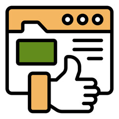 Website icon set. Containing web design, internet, content, SEO, hosting, server, homepage and e-commerce icon. Solid icon collection. Vector Website Interface thin line icons. See Less
