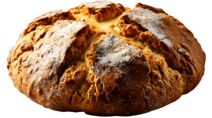 irish soda bread with crossed lines 