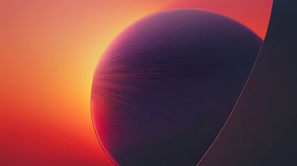 Abstract celestial body in vibrant hues