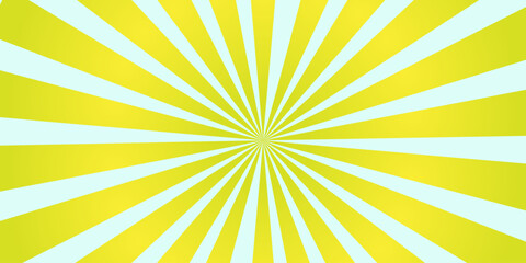 yellow Sunburst Pattern Background Sunburst or sun burst retro background Star burst abstract backdrop. Vector illustration