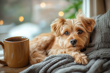 special morning with lovely dog