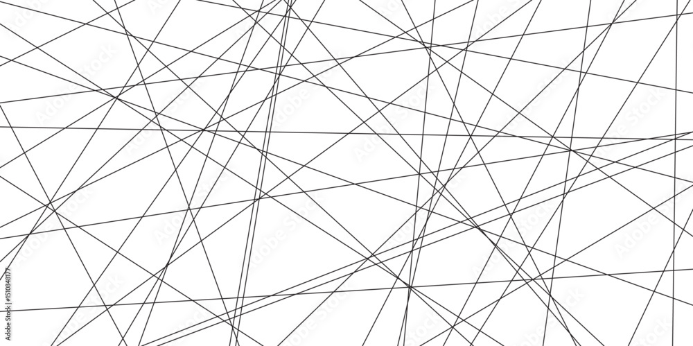 Poster abstract black lines with white background.Creative and geometric shape with white luxury pattern and paper texture design in illustration with white line background.	