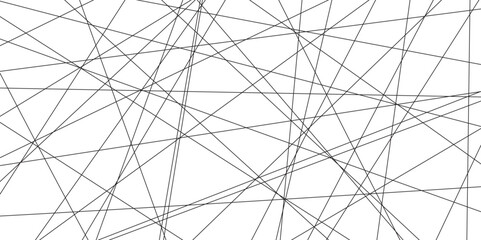 abstract black lines with white background.Creative and geometric shape with white luxury pattern and paper texture design in illustration with white line background.	