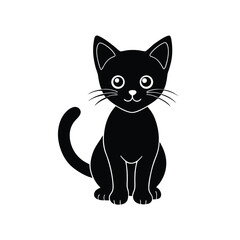 Fototapeta premium Kitten Icon Vector Flat and Clean Look Isolated.eps
