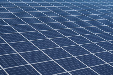 ソーラーパネルのクローズアップ、エネルギー生成のための持続可能なソリューション