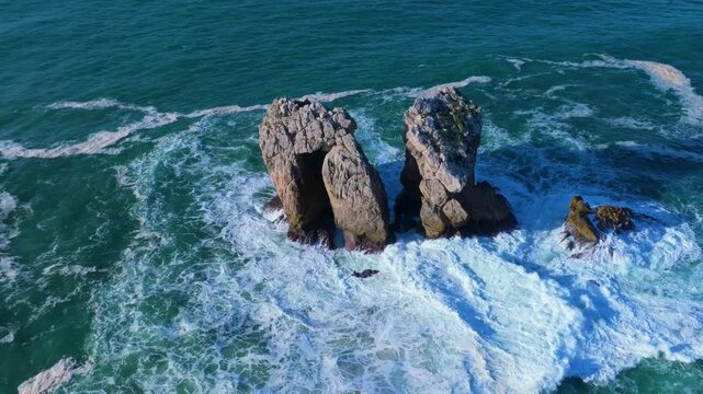Sunset lights in the Urro del Manzano area of ​​the Dunes of Liencres Natural Park. Liencres, Pi&eacute;lagos Municipality, Costa Quebrada Geopark, Cantabrian Sea, Cantabria, Spain, Europe